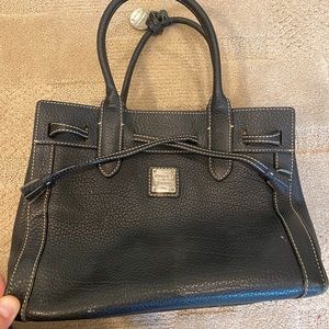 Dooney & Bourke Black Leather Top Handle Bag
